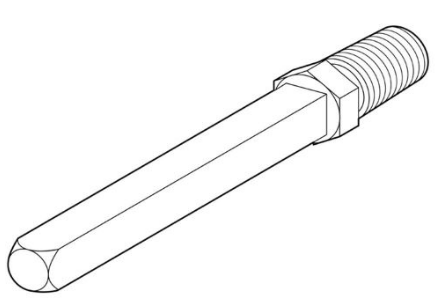 ARTITEC 93 Wisselstift M12 massief tbv Proline