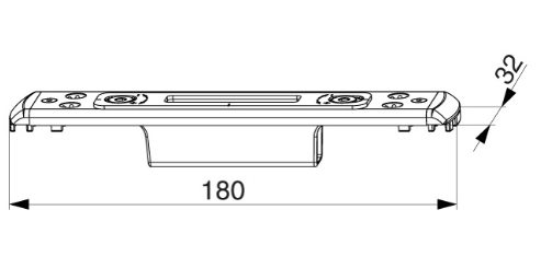 MACO 219322 MF-HO SLUITPLAAT VOOR PVC