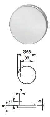 Dieckmann D088 (beslag_rozet_cil_blind)