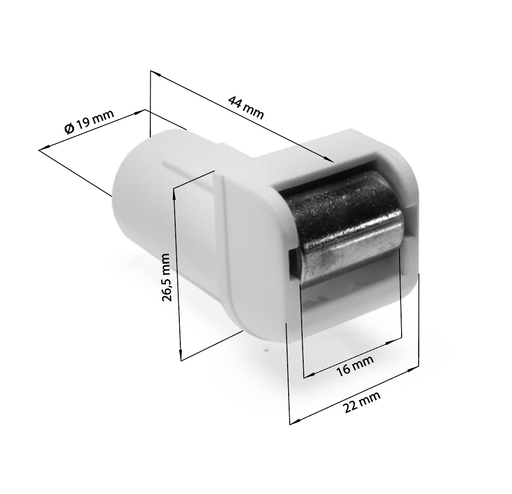 REFLEX Bandgeleider voor 15mm band met naaldgelagerde stalen rol