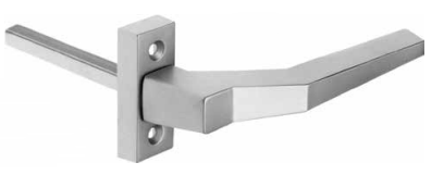 Sobinco 822 deurkruk met kortschild en rechte greep