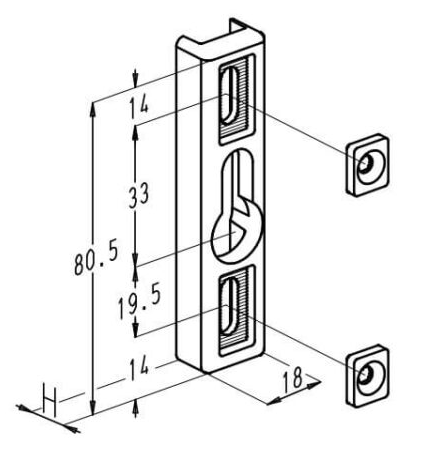 Sobinco 6870/6871 sluitstukken Penta-Lock