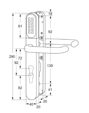 Maasland Flexess Aero Extra code- en kaartleesbeslag
