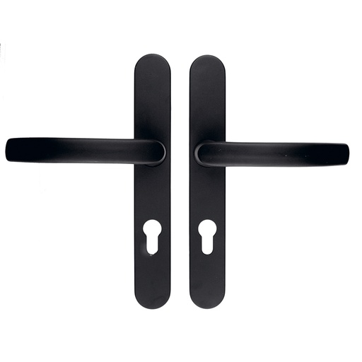 HDD Veiligheidsbeslag smaldeur Ovaal 72 K/K zwart structuur