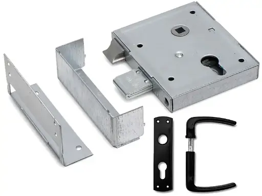 Dulimex Poortslot met kruk en dagschoot 60 entree, PC