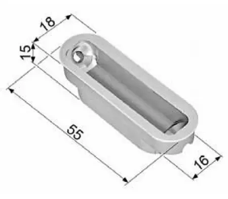 AGB Polaris Tegenplaat voor hout