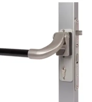 LOCINOX Anti paniekopener in aluminium voor insteeksloten - Lengte 1400mm 
