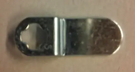 DOM Sluitlip geplooid 43 x 2 x 16 mm (447-010-2)