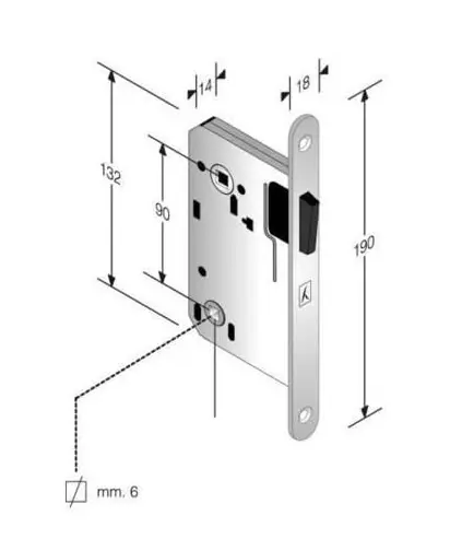 BONAITI Magnetisch WC slot 90/50 (S341)