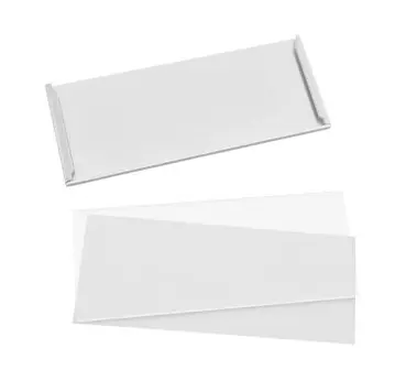 CombiCraft Etikethouder zelfklevend 75x30mm aluminium zilver